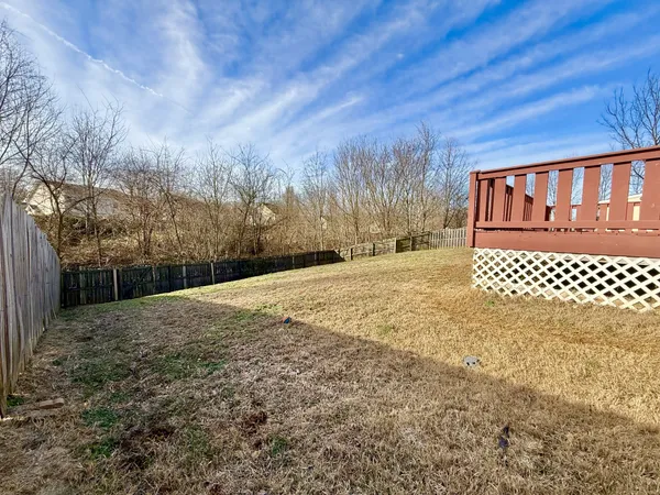 a backyard of a house