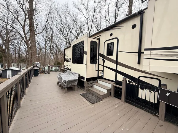 a outdoor view with patio