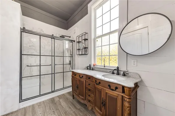 a close view of shower tap