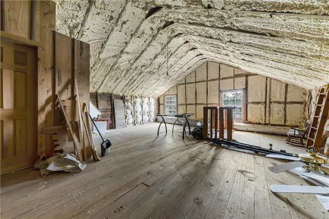 a backyard of a house