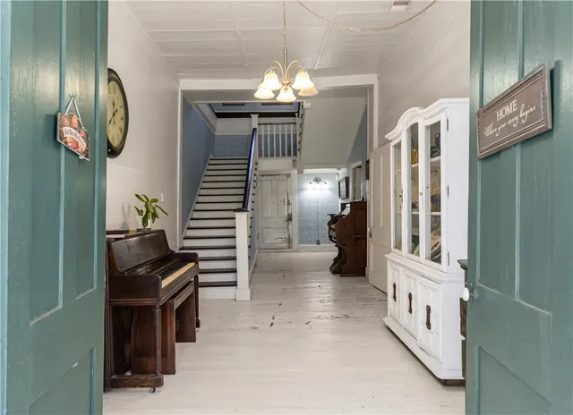 a view of a closet area