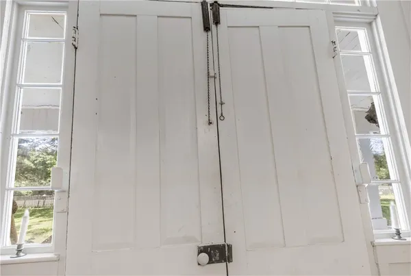 a view of a closet area