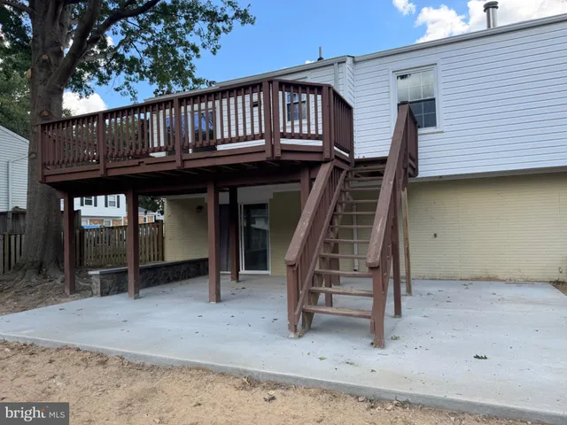 a view of a house with a deck