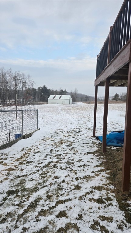 4300 Pump Station Road Cameron, NY 14820 - Photo 3 of 33 Dog fence connected to the back of the garage