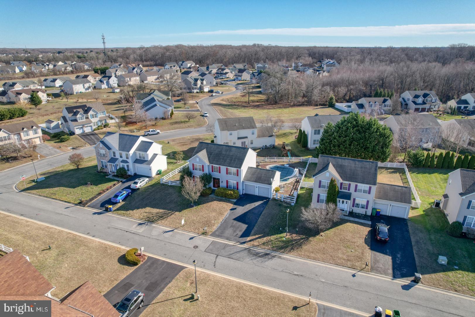 226 York Drive Smyrna, DE 19977 - Photo 56 of 60 an aerial view of a house with a garden