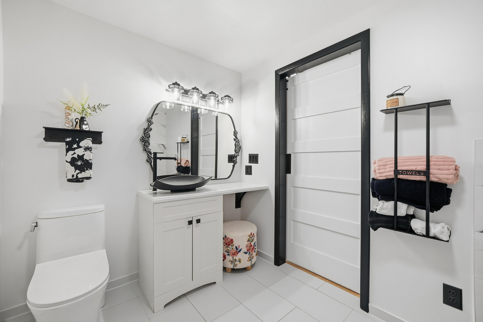 9807 North Leaf River Road Leaf River, IL 61047 - Photo 20 of 38 a bathroom with a toilet sink and mirror