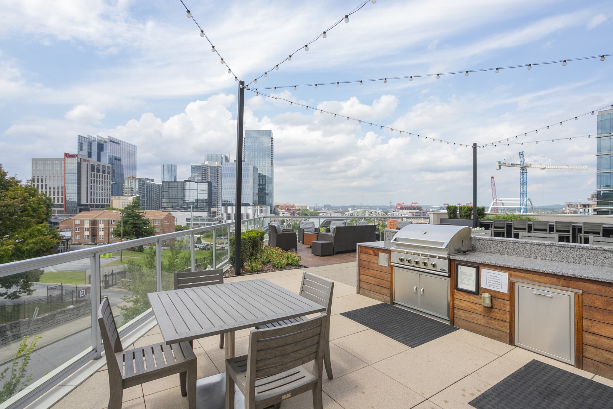 20 Rutledge Street, Unit 104 Nashville, TN 37210 - Photo 33 of 35 a view of a terrace with city view