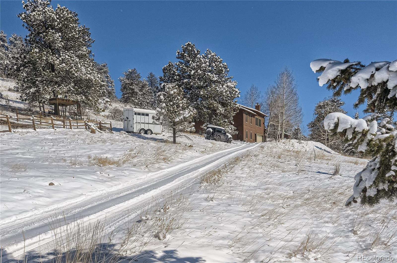 1749 County Road 72 Bailey, CO 80421 - Photo 4 of 35 a view of a backyard of the house
