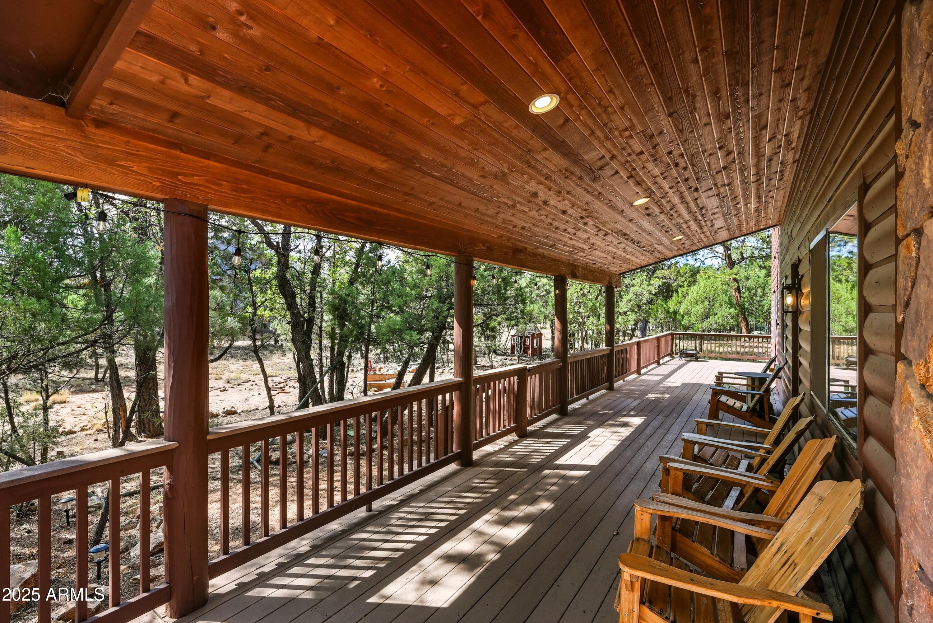 2688 Deer Path Happy Jack, AZ 86024 - Photo 34 of 45 great covd porch