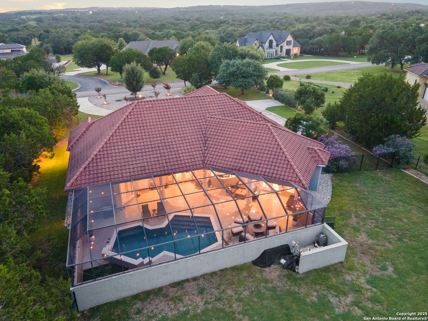 27906 Bogen Road New Braunfels, TX 78132 - Photo 2 of 49 an aerial view of a house with garden