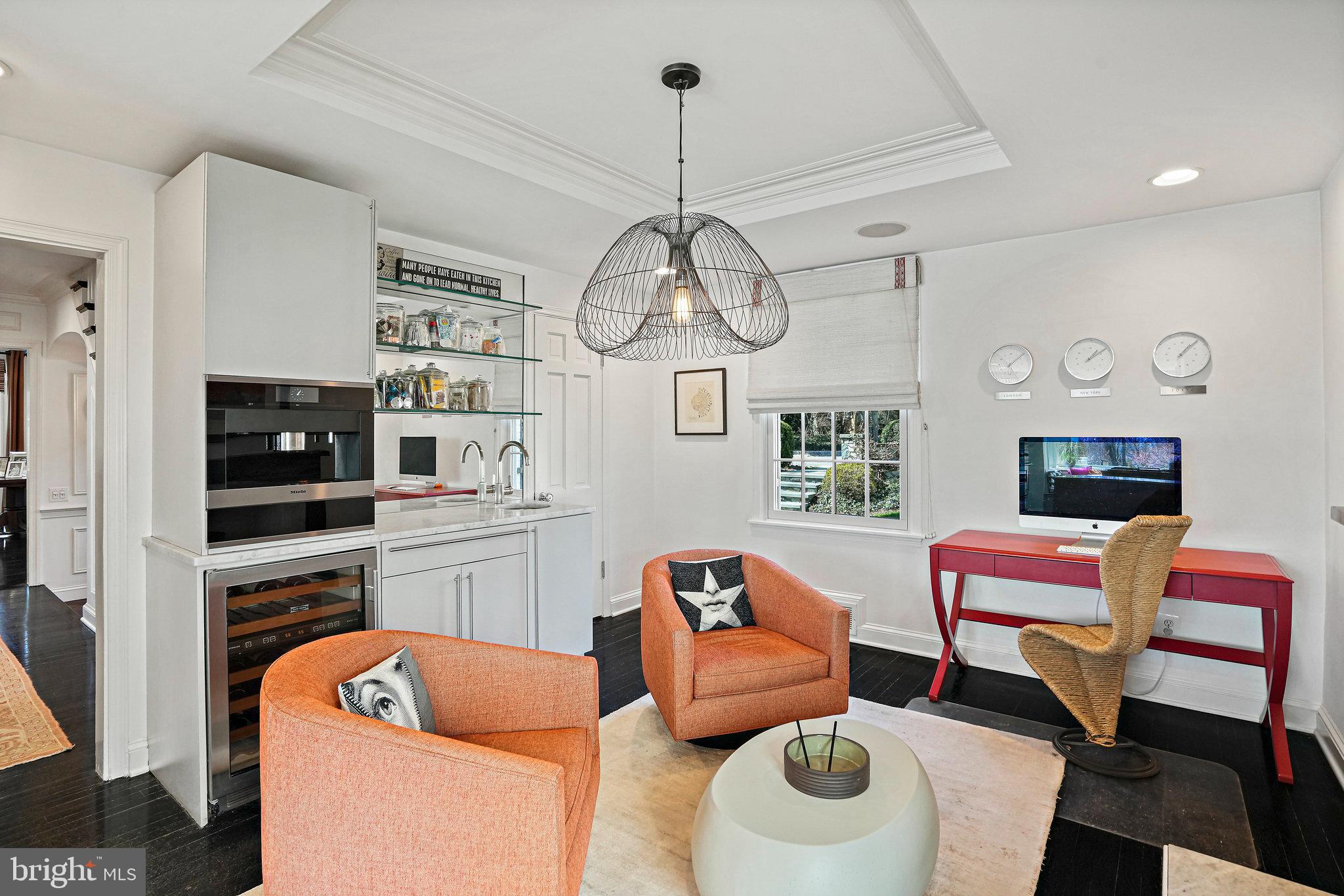 3045 Chain Bridge Road Northwest Washington, DC 20016 - Photo 17 of 50 Kitchen sitting area features coffee bar & bath