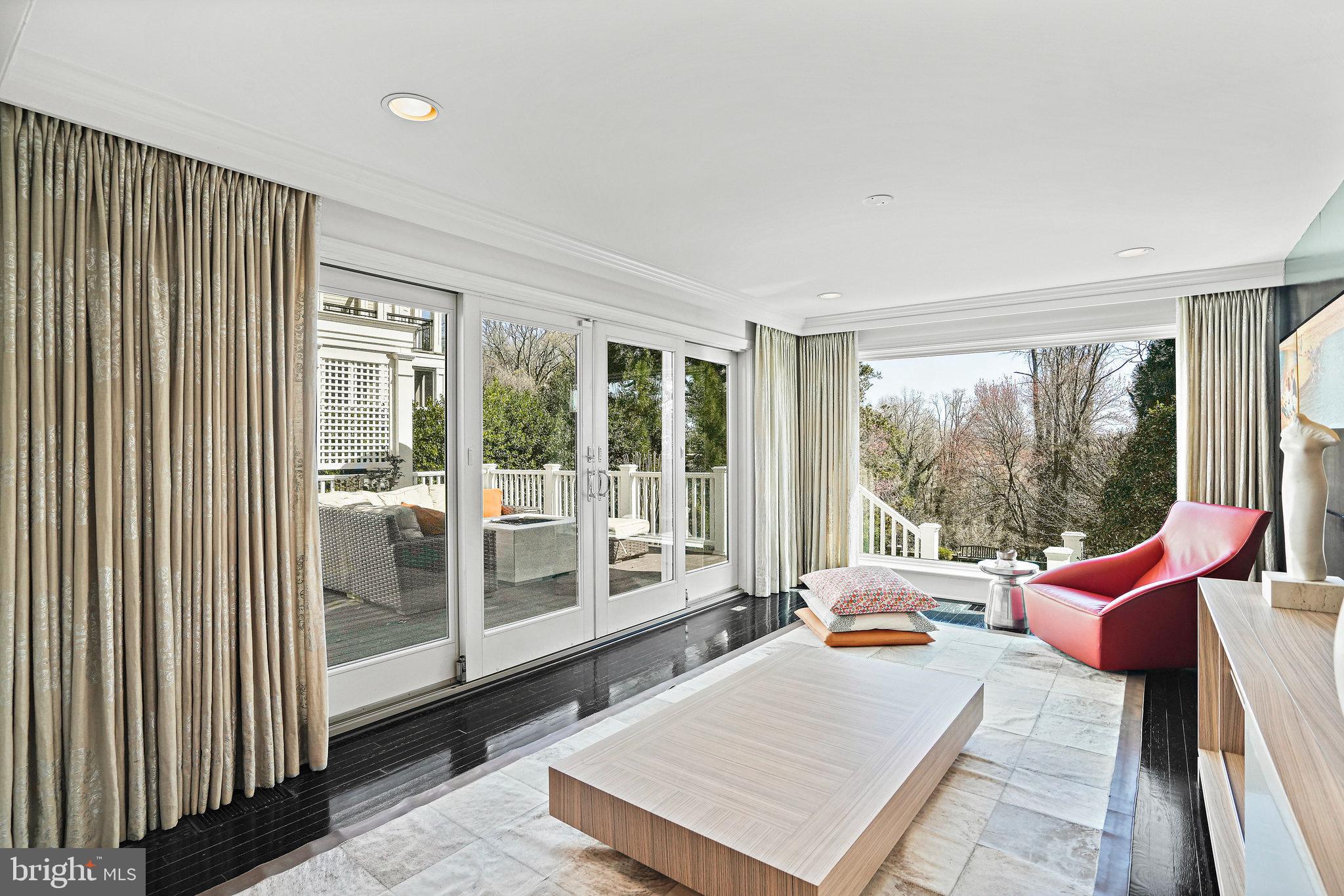 3045 Chain Bridge Road Northwest Washington, DC 20016 - Photo 7 of 50 Sunroom is off deck, great light, fabulous views