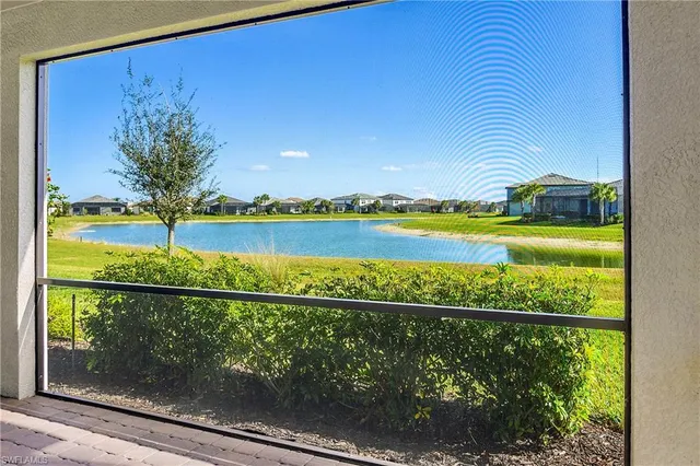 a view of swimming pool from a balcony