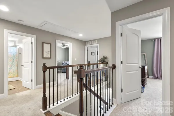 a view of a hallway with interior of the house