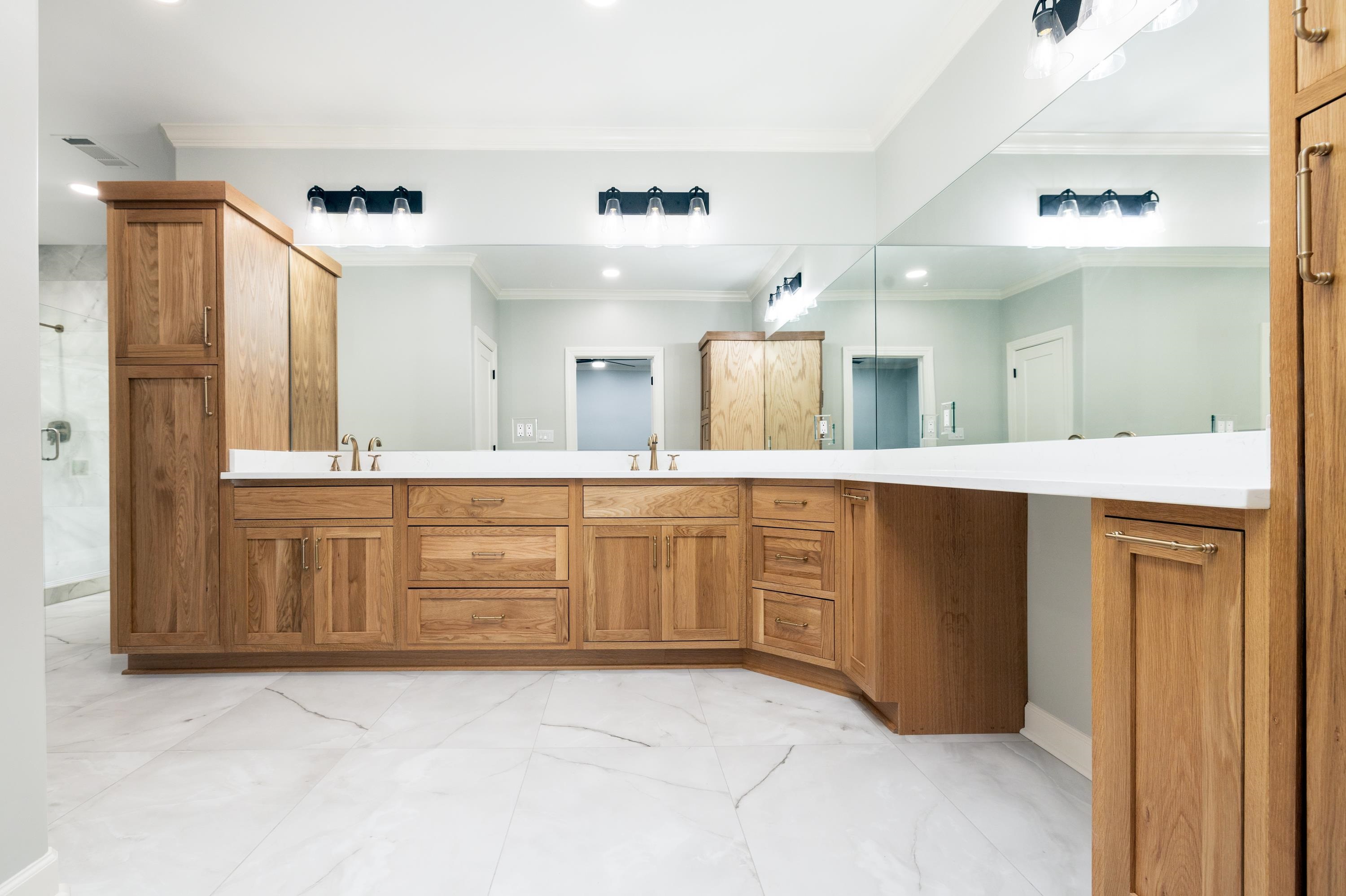 4175 Cedar Point Road Lakeland, TN 38002 - Photo 31 of 37 a bathroom with a granite countertop sink mirror and a