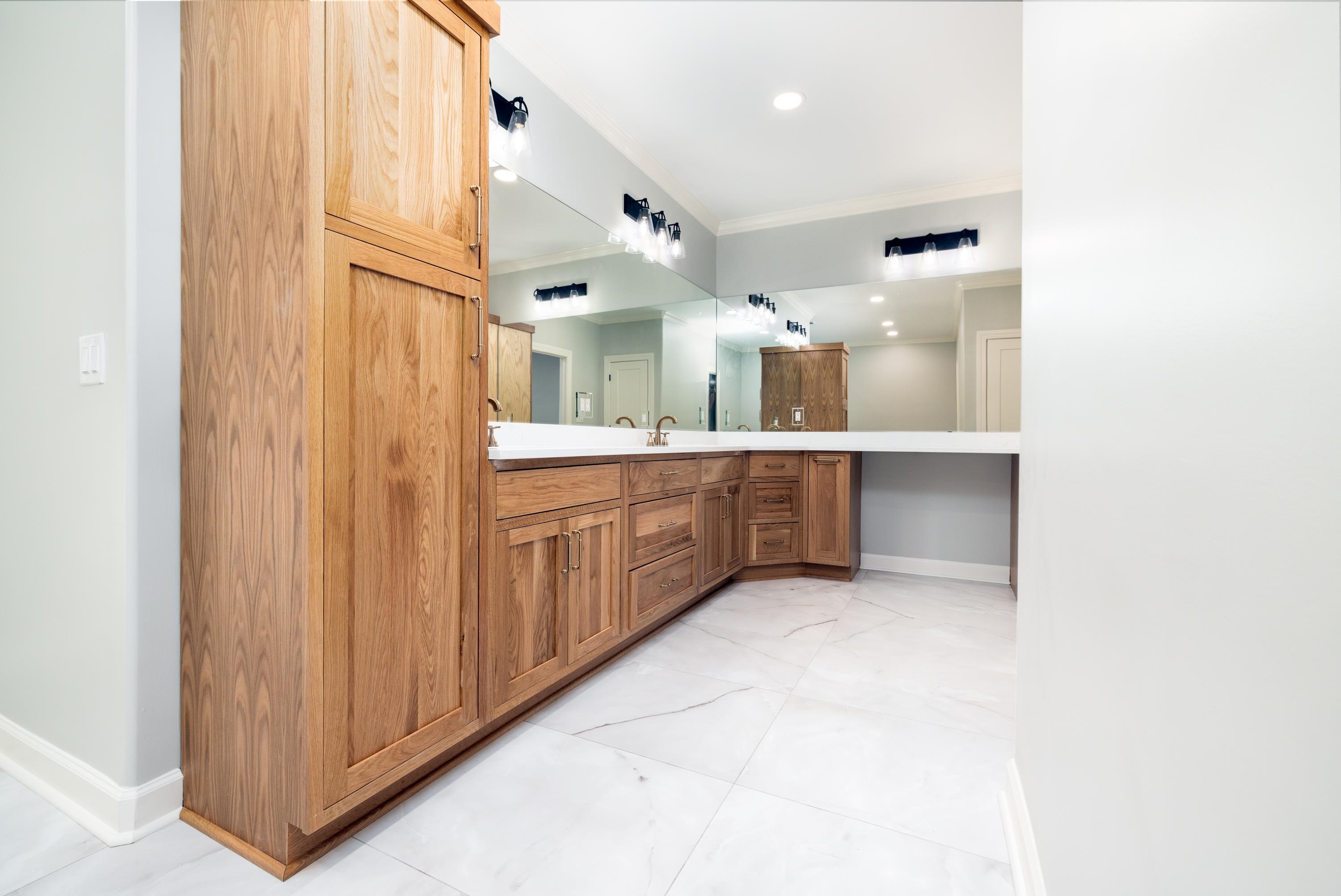 4175 Cedar Point Road Lakeland, TN 38002 - Photo 35 of 37 a view of a bathroom with a sink and mirror