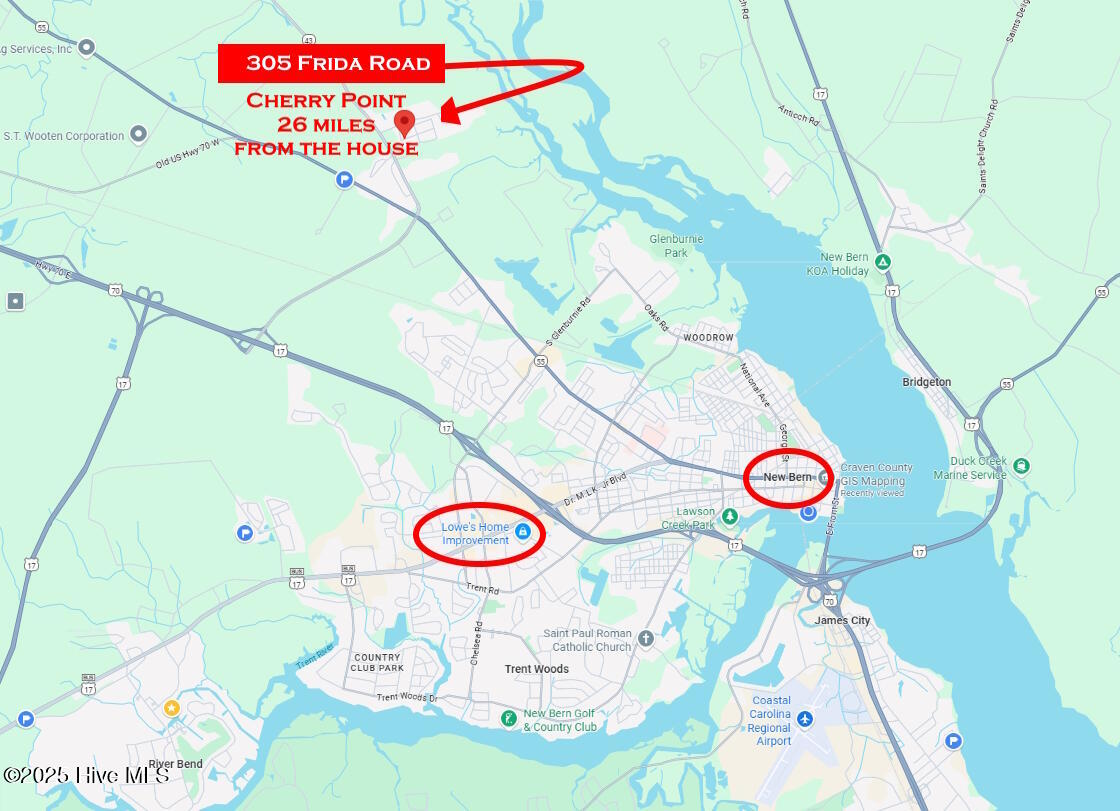 305 Frida Road New Bern, NC 28560 - Photo 5 of 53 Convenient location