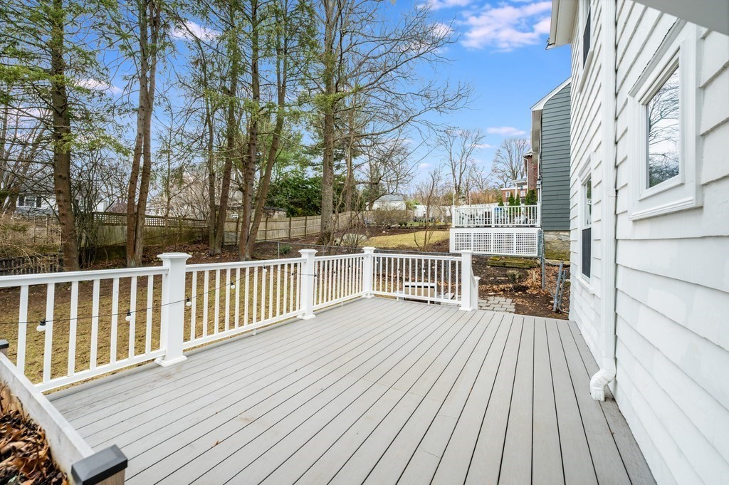 38 Cerdan Avenue Boston, MA 02132 - Photo 37 of 40 a view of a wooden roof with wooden floor and fence