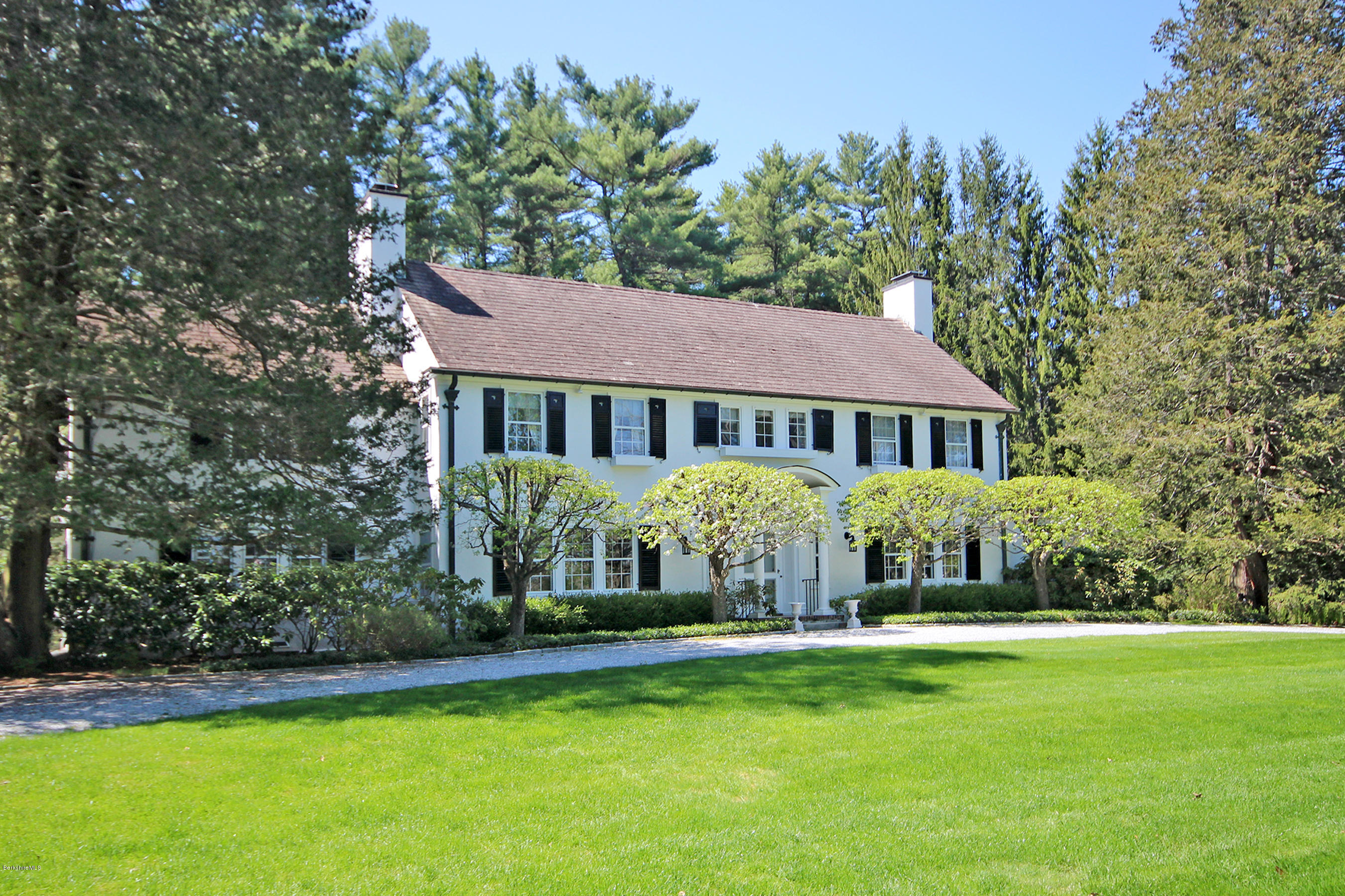 6 Glendale Road Stockbridge, MA 01229 - Photo 3 of 45 a front view of a house with a garden