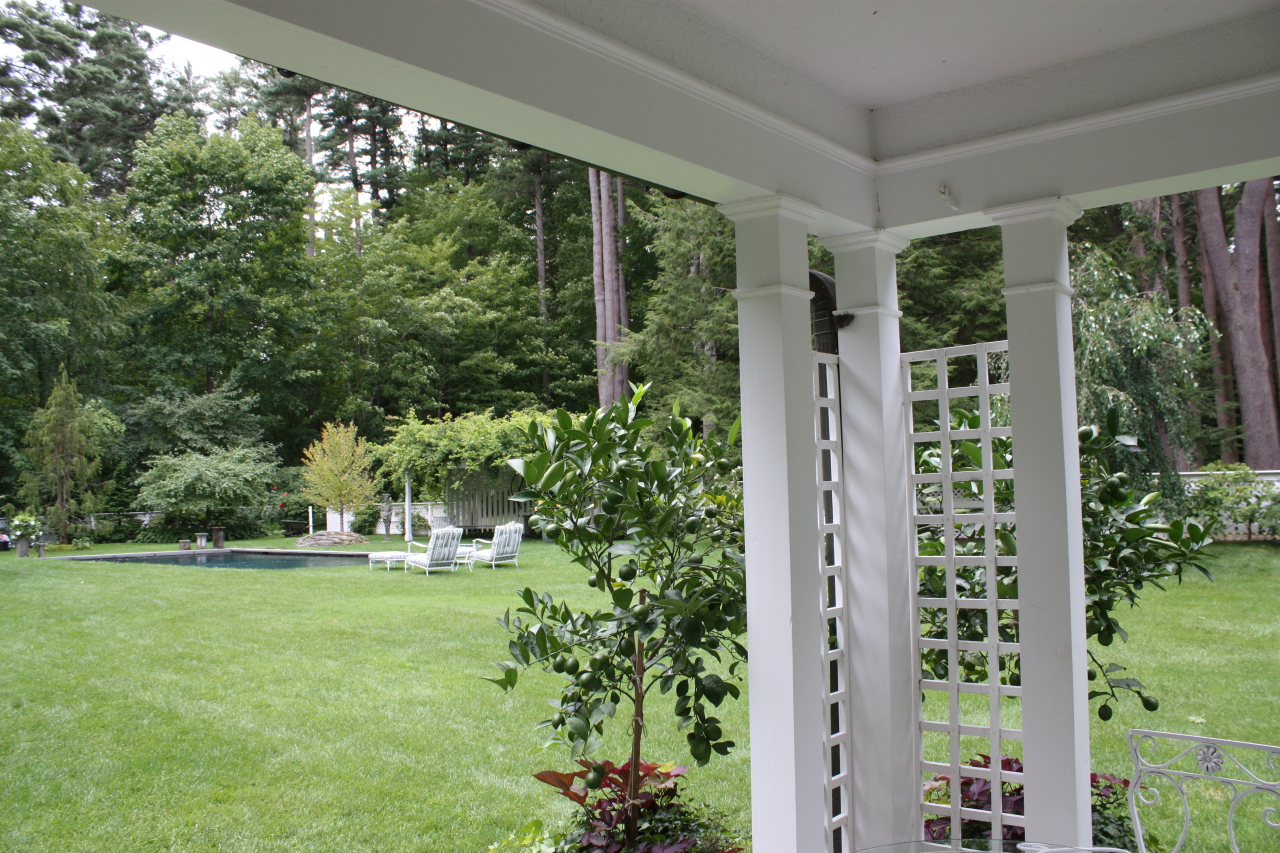 6 Glendale Road Stockbridge, MA 01229 - Photo 24 of 45 a view of a garden from a window