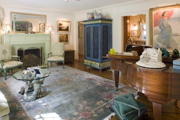6 Glendale Road Stockbridge, MA 01229 - Photo 25 of 45 a living room with furniture and a fireplace