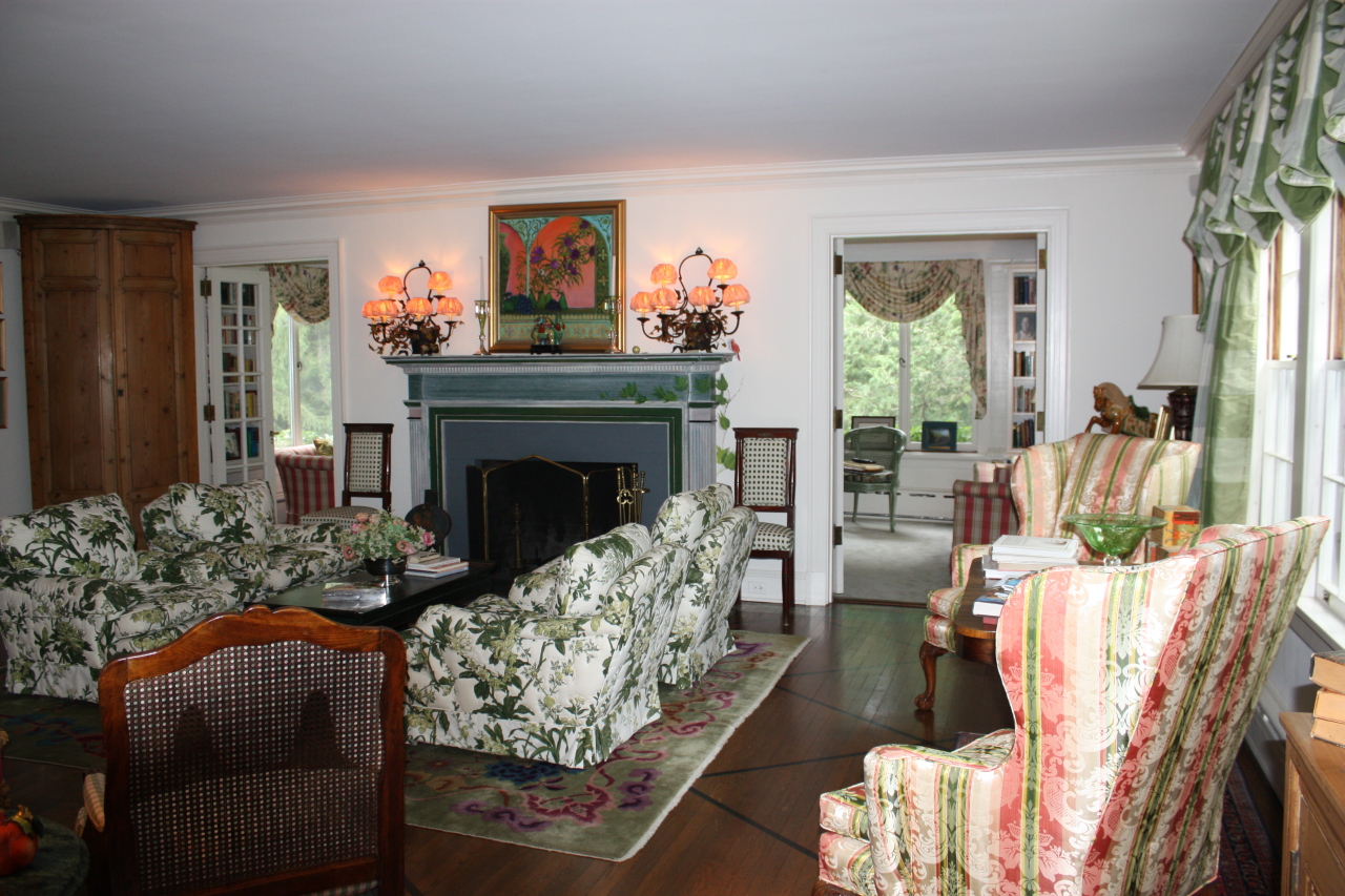 6 Glendale Road Stockbridge, MA 01229 - Photo 27 of 45 a living room with furniture and a fireplace