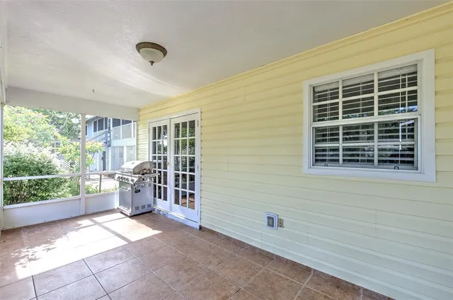 a house view with a garden space