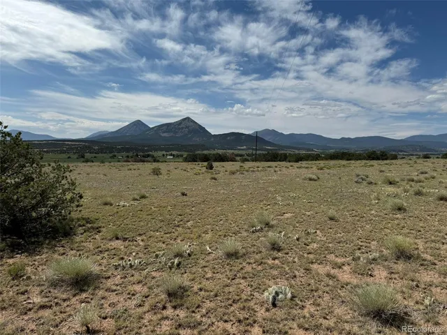 a view of an outdoor space and mountain view