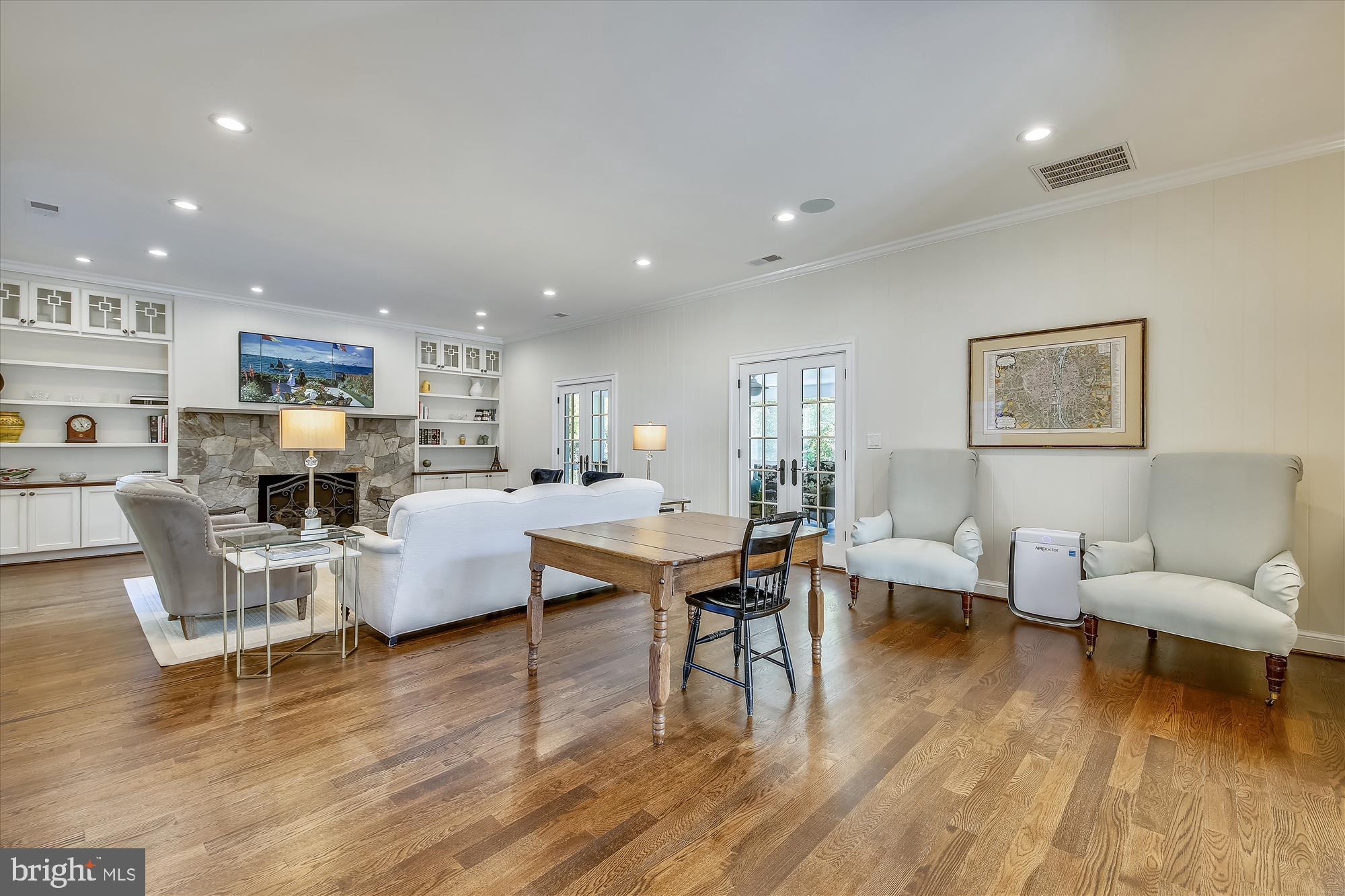 535 Springvale Road Great Falls, VA 22066 - Photo 22 of 80 Gas fireplace was redone & built ins are new