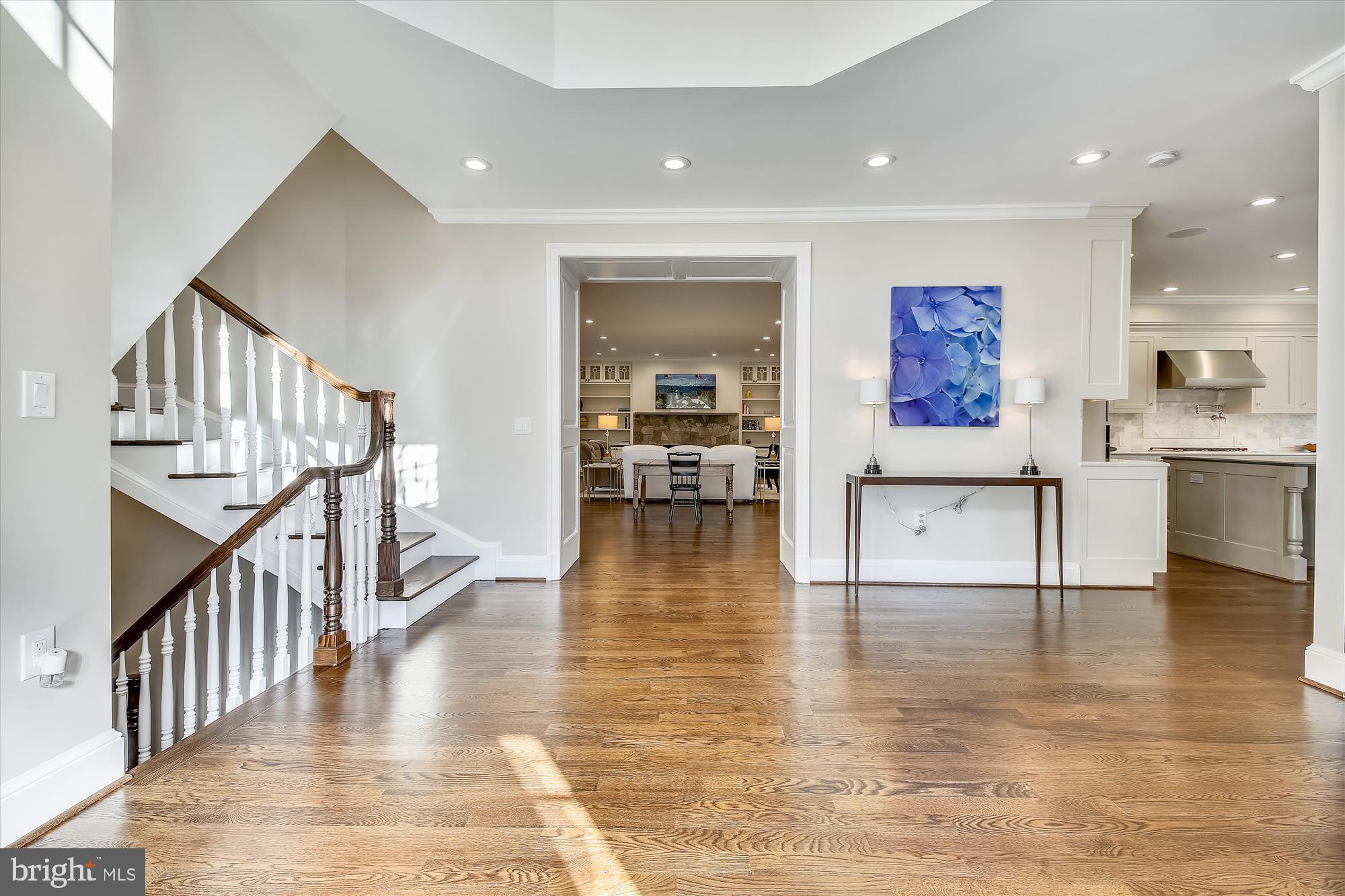 535 Springvale Road Great Falls, VA 22066 - Photo 8 of 80 Spacious entry showcases open plan & new banister