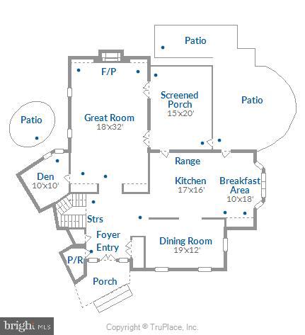 535 Springvale Road Great Falls, VA 22066 - Photo 77 of 80 Main level floor plan