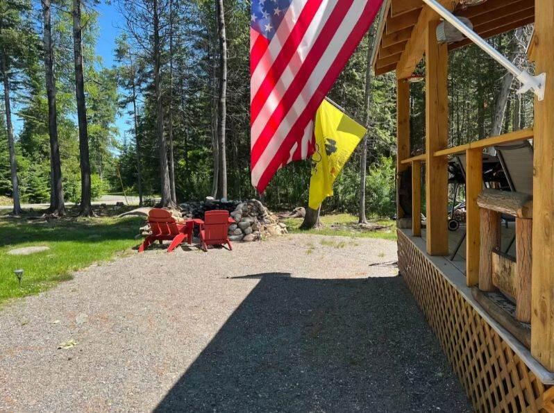 35 Gile Road Rangeley, ME 04970 - Photo 11 of 25 Fire Pit with Flags