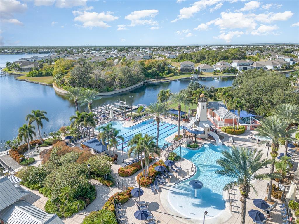 302 Latitude Place Apollo Beach, FL 33572 - Photo 33 of 50 a view of lake and city