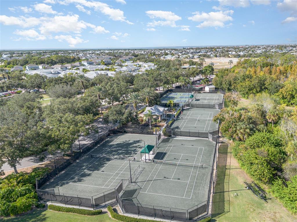 302 Latitude Place Apollo Beach, FL 33572 - Photo 34 of 50 an aerial view of residential houses with outdoor space