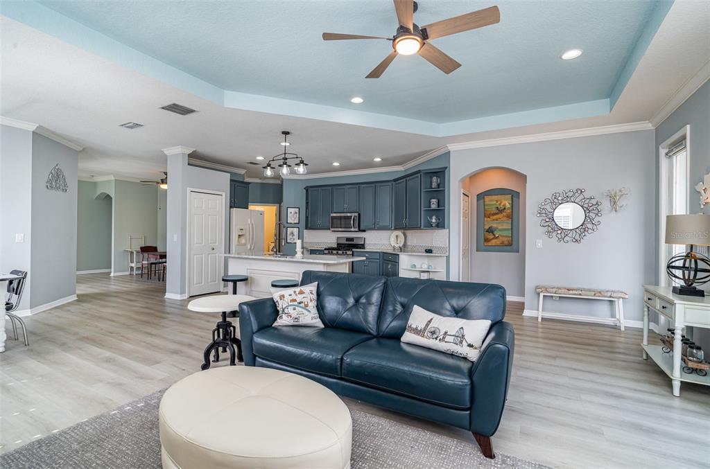 302 Latitude Place Apollo Beach, FL 33572 - Photo 9 of 50 a living room with furniture and a wooden floor