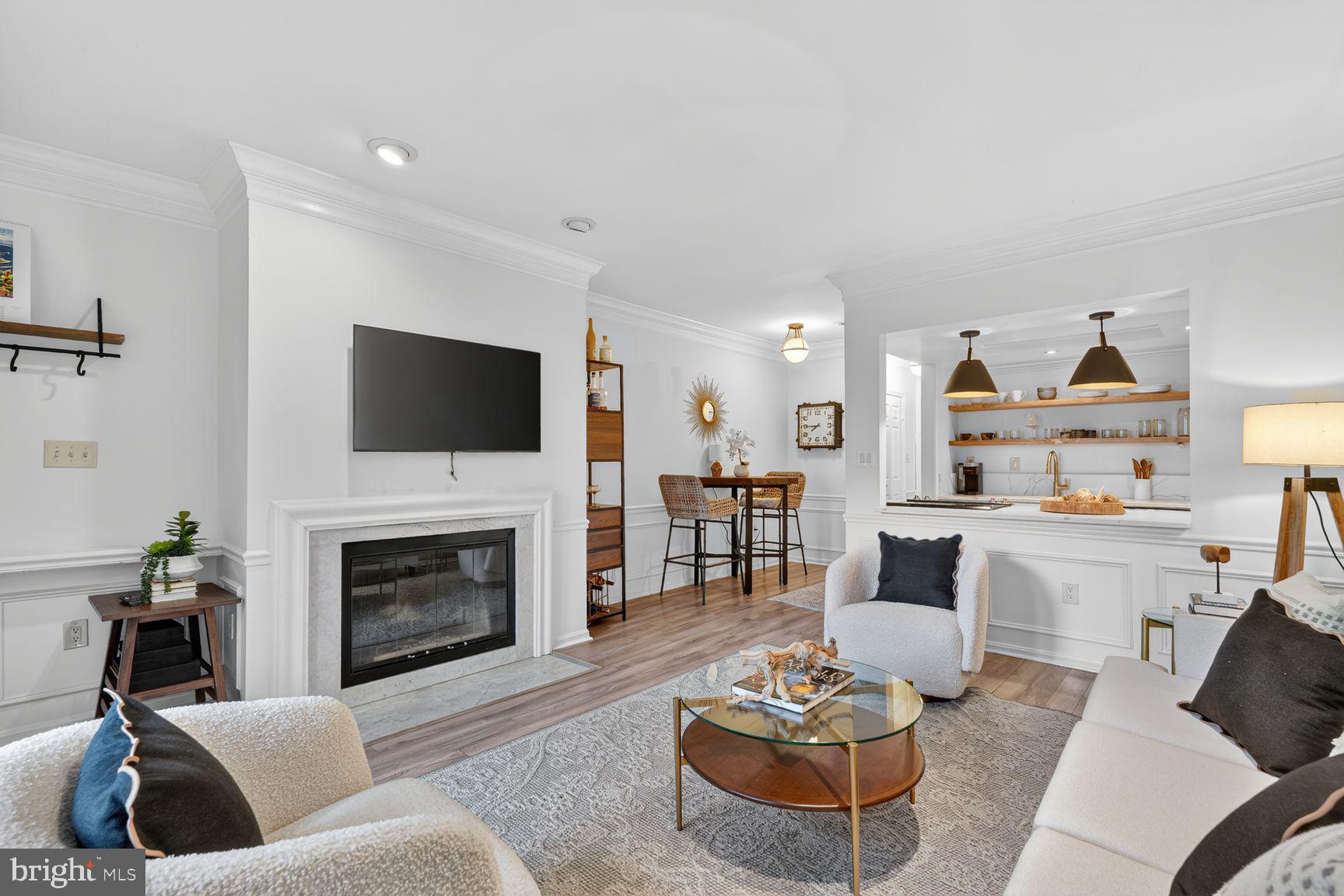216 3rd Street Northeast, Unit 28 Washington, DC 20002 - Photo 4 of 15 Wood burning Fireplace