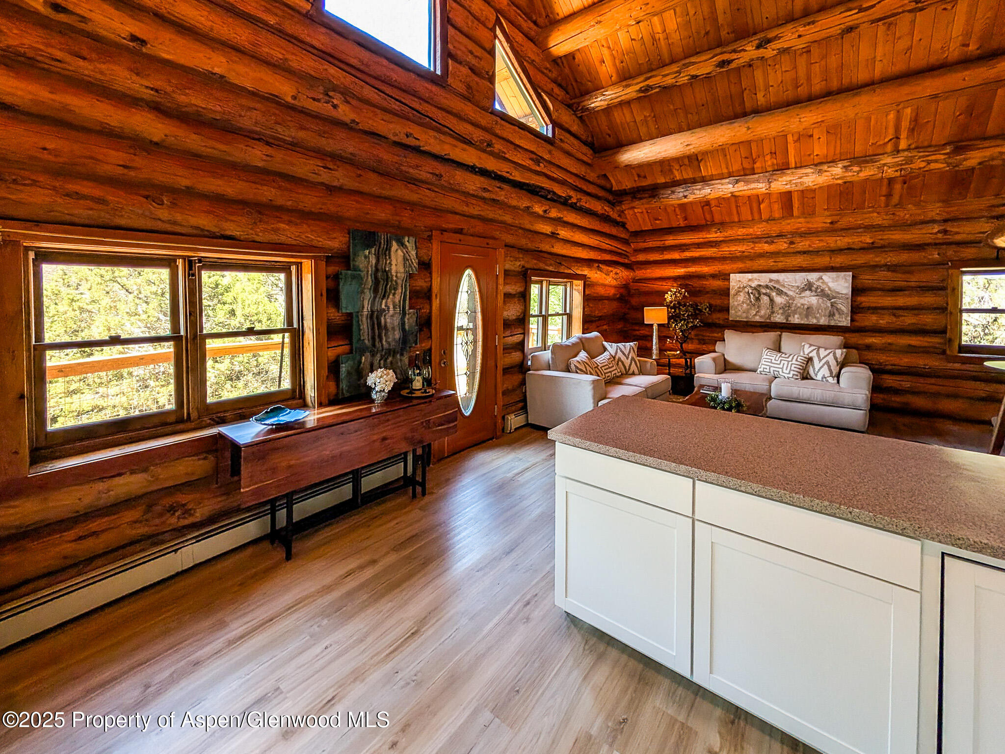 96 Apache Drive New Castle, CO 81647 - Photo 12 of 34 a living room with furniture a flat screen tv and windows