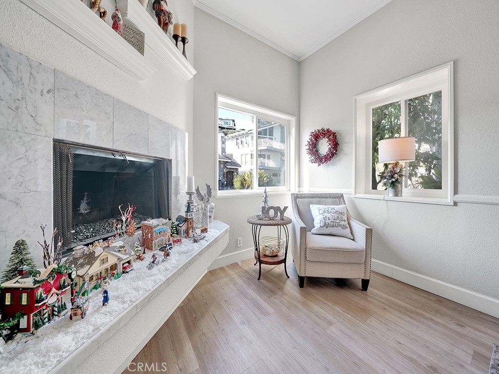 34102 Crystal Lantern Dana Point, CA 92629 - Photo 11 of 43 a living room with furniture and a fireplace