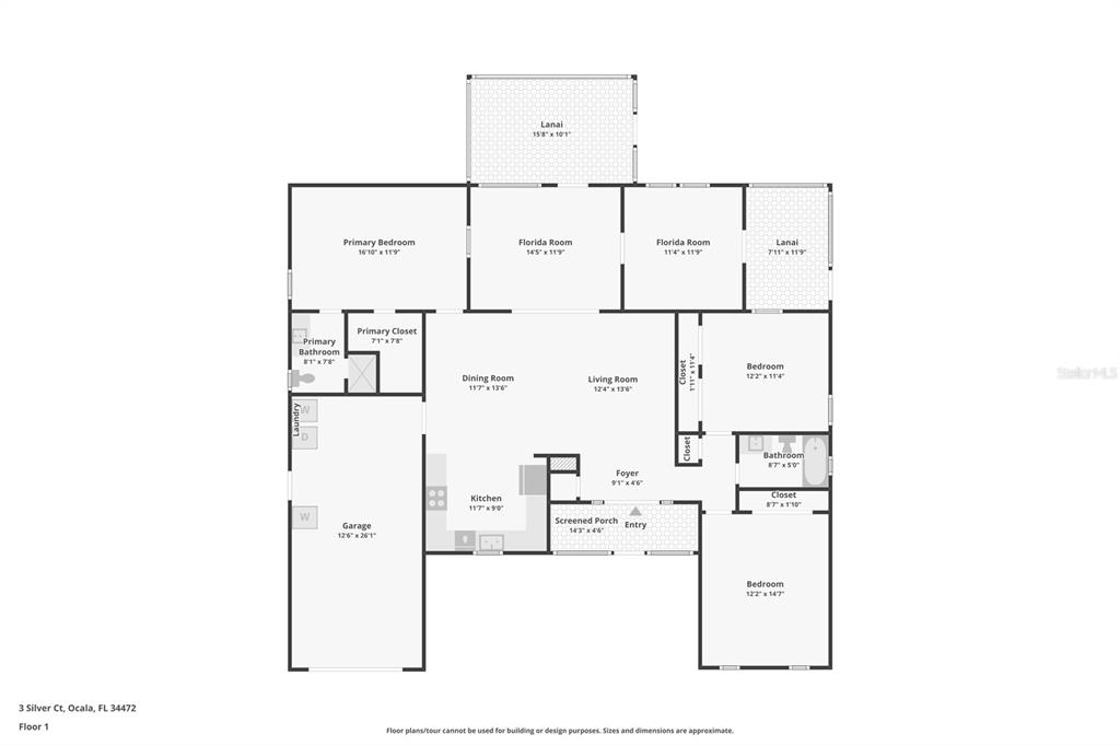 3 Silver Court Ocala, FL 34472 - Photo 2 of 25 a picture of floor plan