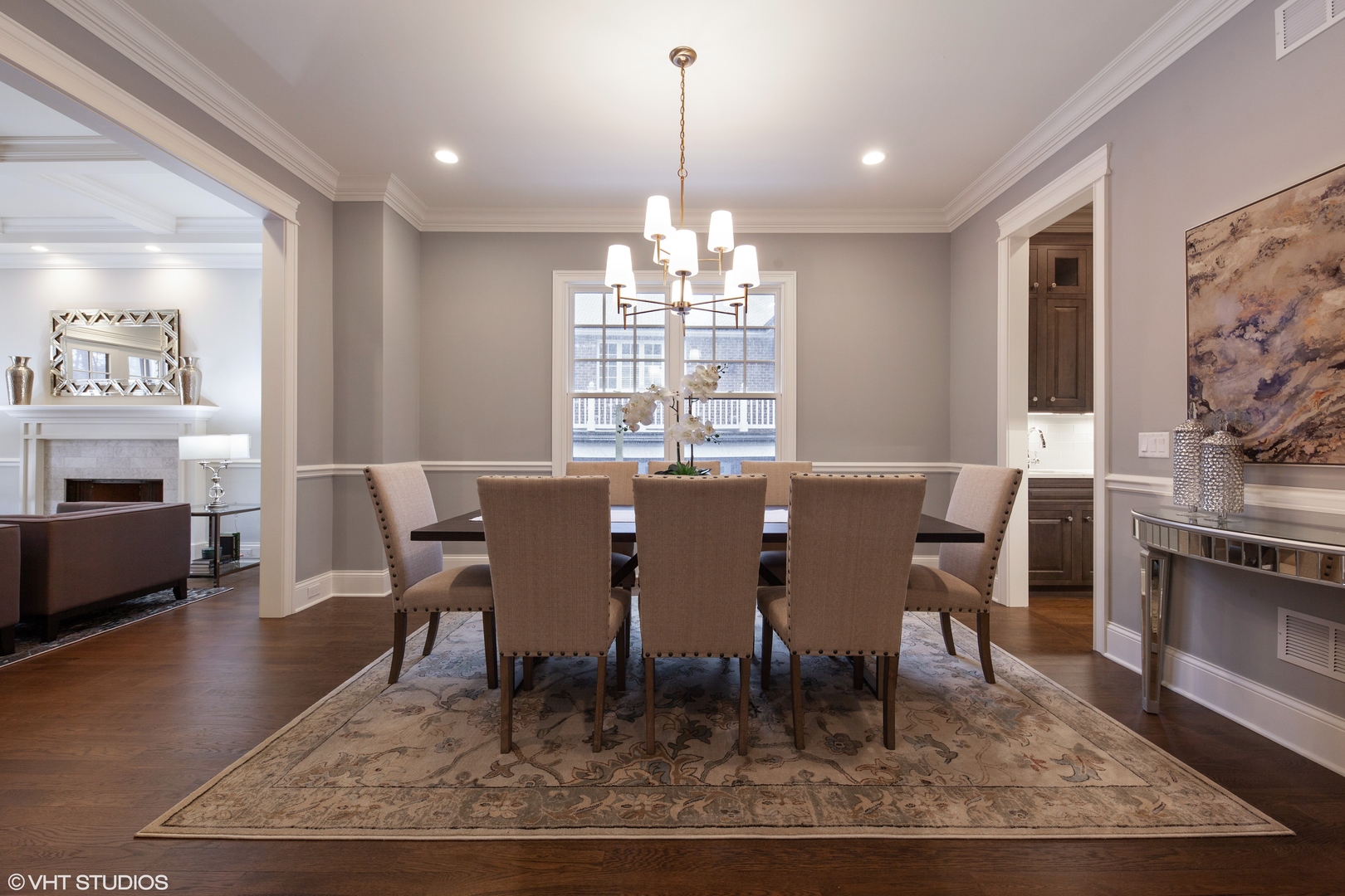 117 Church Road Winnetka, IL 60093 - Photo 12 of 29 a view of a dining room with furniture window and wooden floor