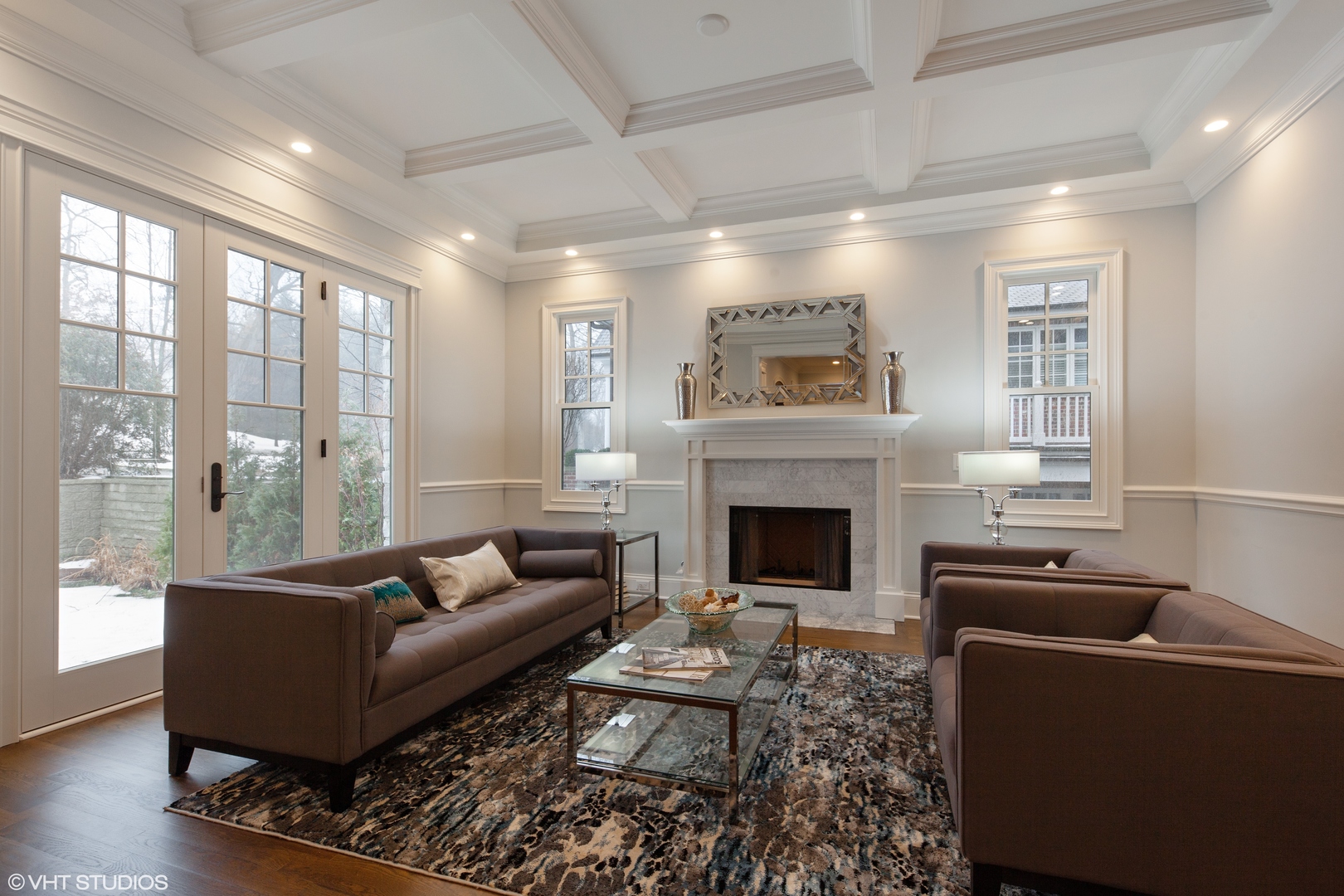 117 Church Road Winnetka, IL 60093 - Photo 5 of 29 a living room with furniture and a fireplace