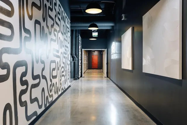 a view of a livingroom with a chair