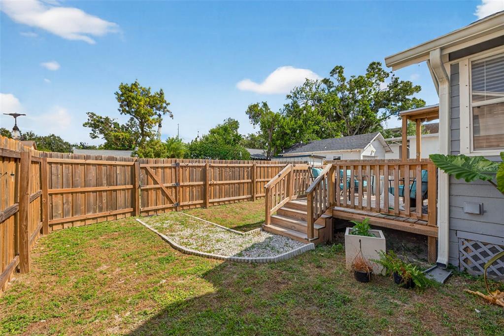 447 23rd Street North St. Petersburg, FL 33713 - Photo 25 of 28 a view of a deck with a fence