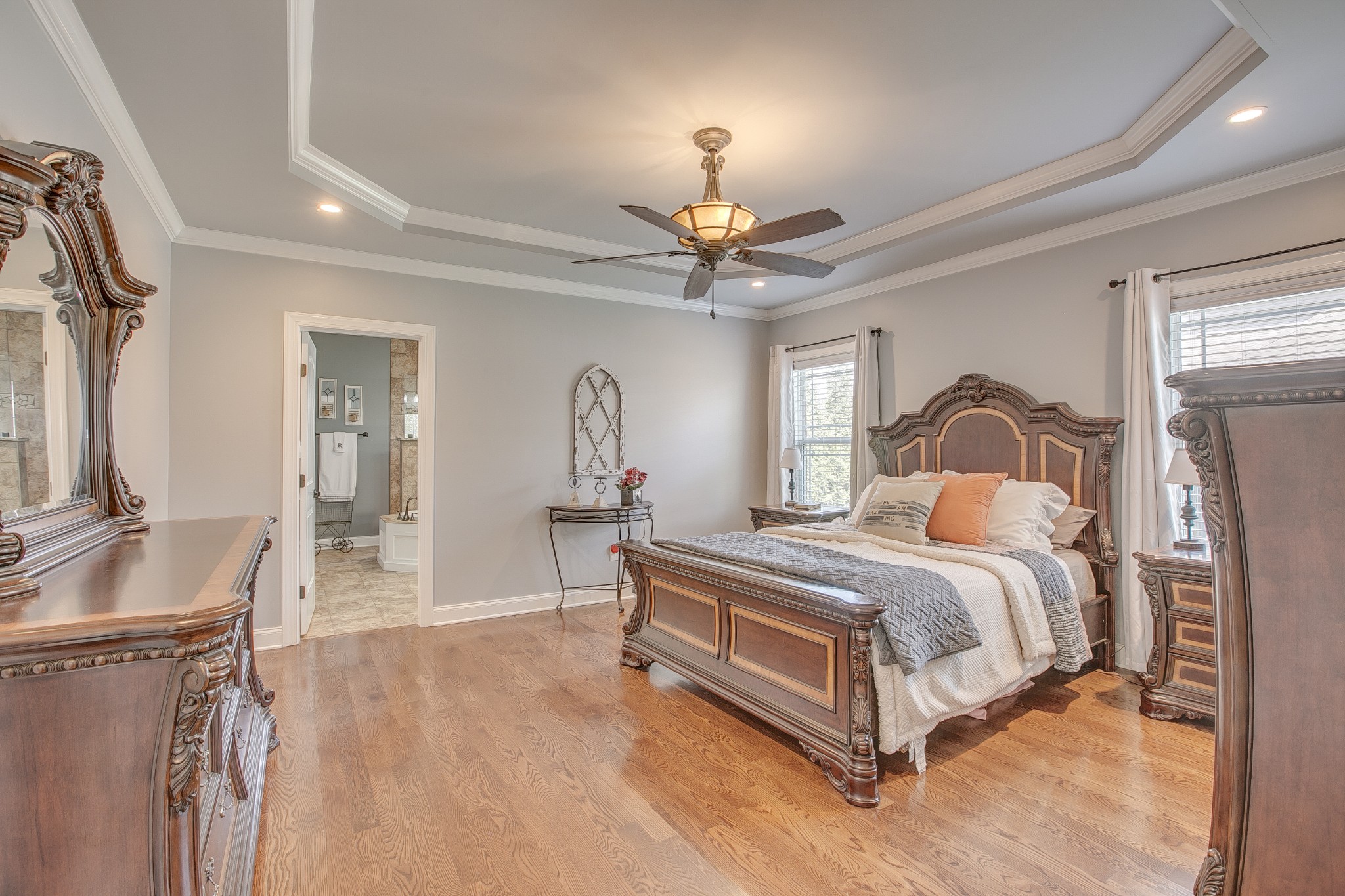 2727 Battleground Drive Murfreesboro, TN 37129 - Photo 16 of 31 a bedroom with a bed and a chandelier