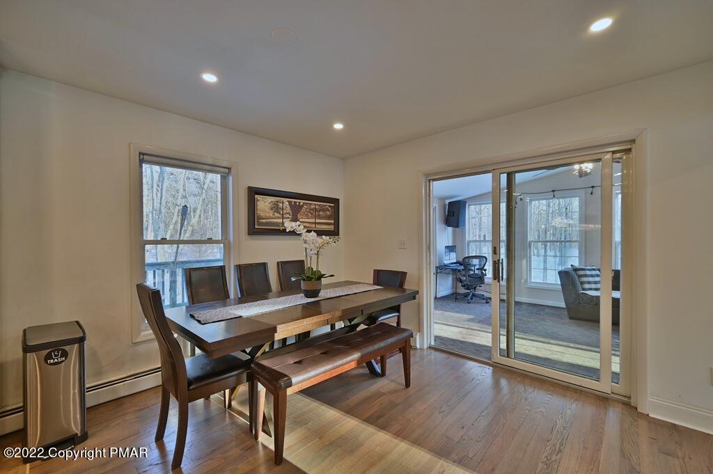428 Big Oak Road Canadensis, PA 18325 - Photo 14 of 54 Dining Area w/ Sliders To Family Room