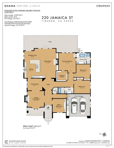 $3,877,000 | 220 Jamaica Street, Tiburon, CA 94920