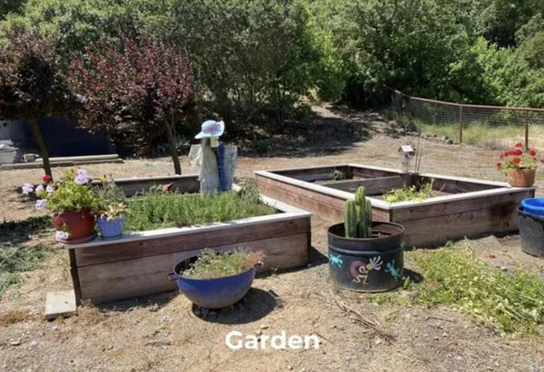 a house view with a backyard space