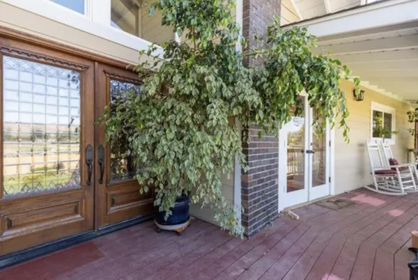a view of outdoor space and deck