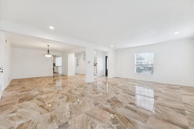 a view of an empty room