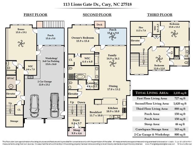 $585,000 | 113 Lions Gate Drive, Cary, NC 27518